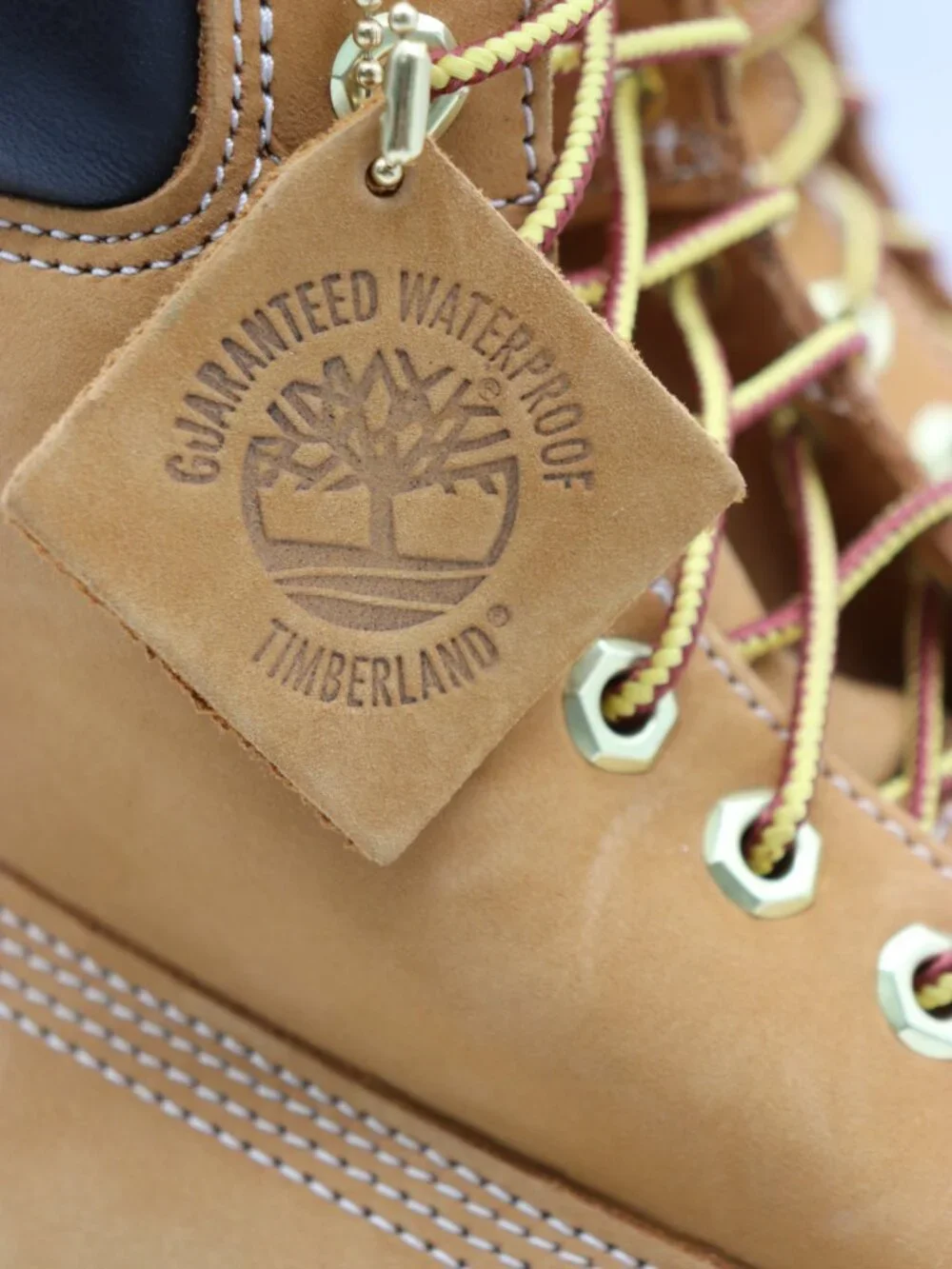 Timberland 6 Inch Wheat Waterproof Work Boots Men's Size 10 M Med Wheat Nubuck